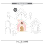 Spellbinders Gingerbread House Etched Dies by Stamperia s4-1492 pieces
