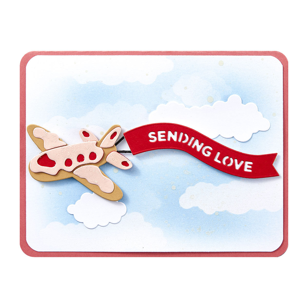 Spellbinders Gingerbread Plane and Banners Etched Dies by Stamperia s4-1489 banner