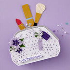 Spellbinders Gorgeous You Makeup Bag Etched Dies s5-658 birthday
