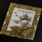 Spellbinders Greenwich Market Frame 3D Emboss and Cut Folder e3d-174 gold frame christmas ornament may your christmas be bright card
