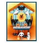 Spellbinders Halloween Tick Tock Etched Dies s3-557 clock