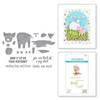 Spellbinders Ham It Up Clear Stamp and Die Set sds-199