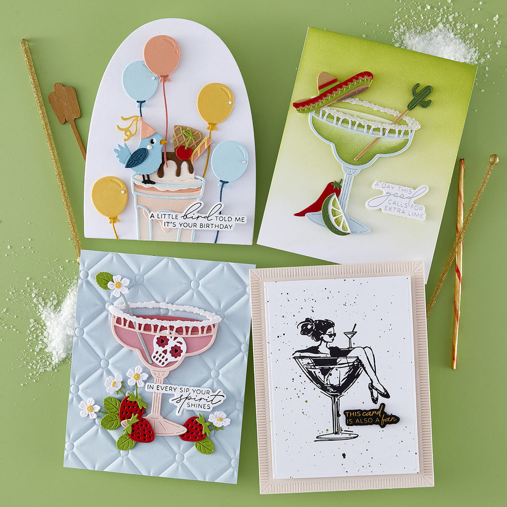 Spellbinders Happier Hour Die Bundle drinks