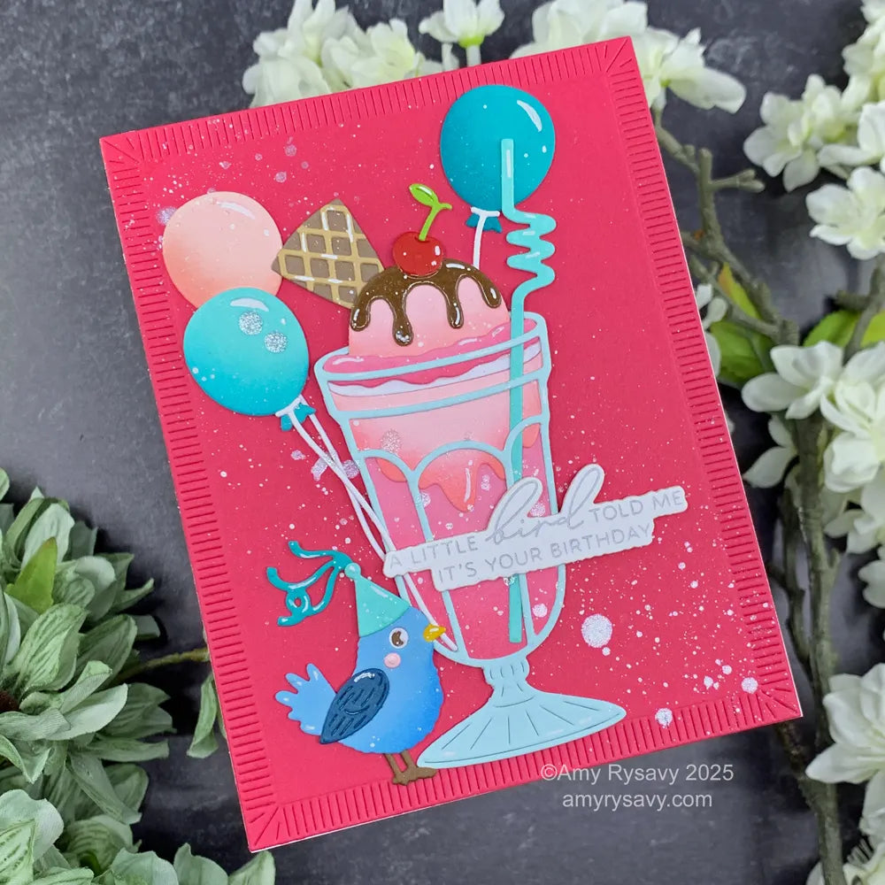 Spellbinders Happier Hour Die Bundle milkshake