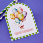 Spellbinders Happiest Day Rub Ons scsr-009 green balloon