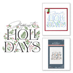 Spellbinders Happiest Holidays Registration BetterPress Plate Set bpr-032
