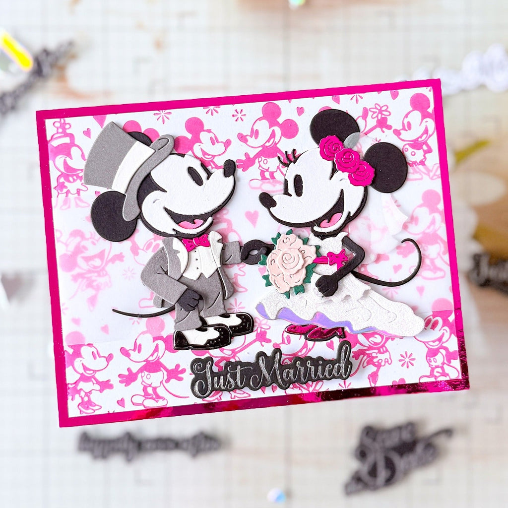 Spellbinders Happiest Place Press and Foil Plate bp-353 just married
