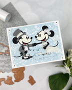 Spellbinders Happiest Place Press and Foil Plate bp-353 micky mini mouse wedding happily ever after card | color-code:ALT01