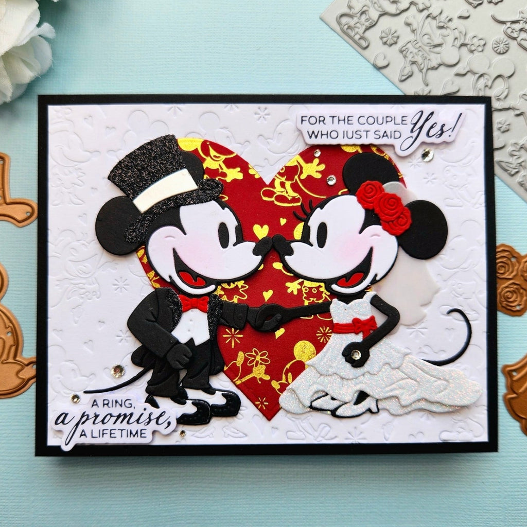 Spellbinders Happiest Place Press and Foil Plate bp-353 red bow