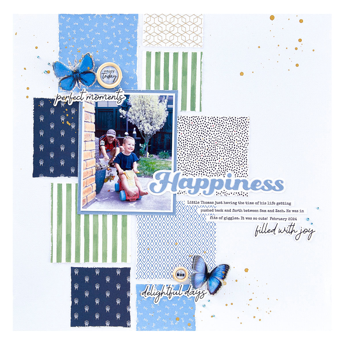 Spellbinders Happiness Etched Dies s2-384*