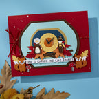 Spellbinders Harvest Time Etched Dies s4-1473 clock