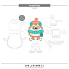 Spellbinders Hedge-Hugs Clear Stamp and Die Set sds-213 hedgehugs