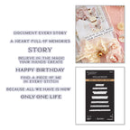 Spellbinders Heirloom Words Press and Foil Plate and Die Set bp-364
