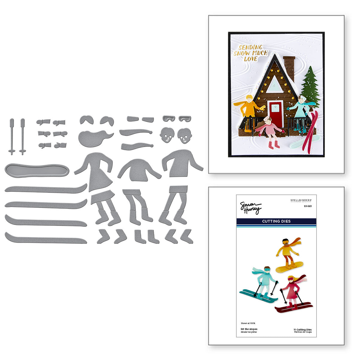 Spellbinders Hit the Slopes Etched Dies s3-563