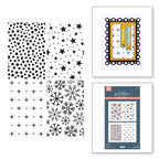 Spellbinders Holiday Backgrounds Panels Press Plates bp-215