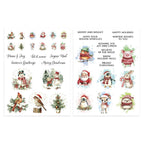 Spellbinders Holiday Magic Rub-On Sheets scsr-003 pages
