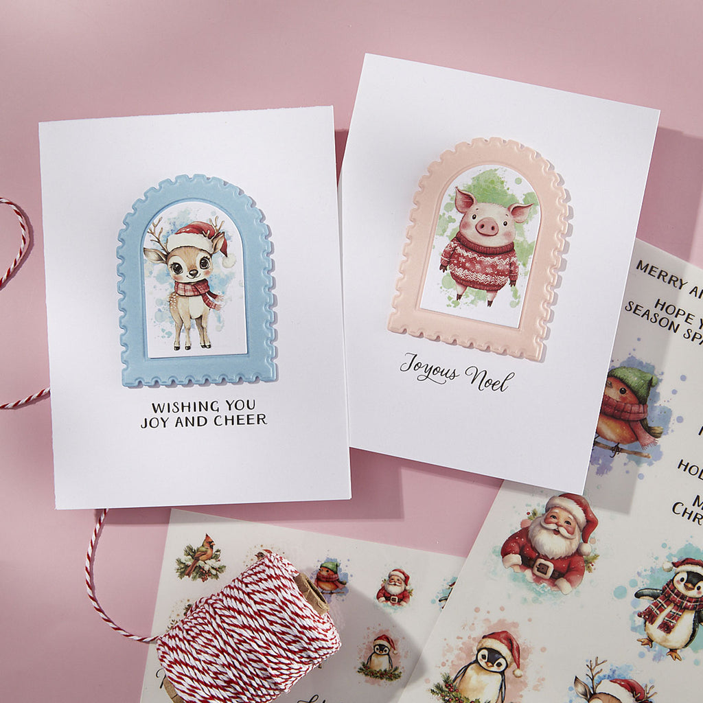 Spellbinders Holiday Magic Rub-On Sheets scsr-003 pig