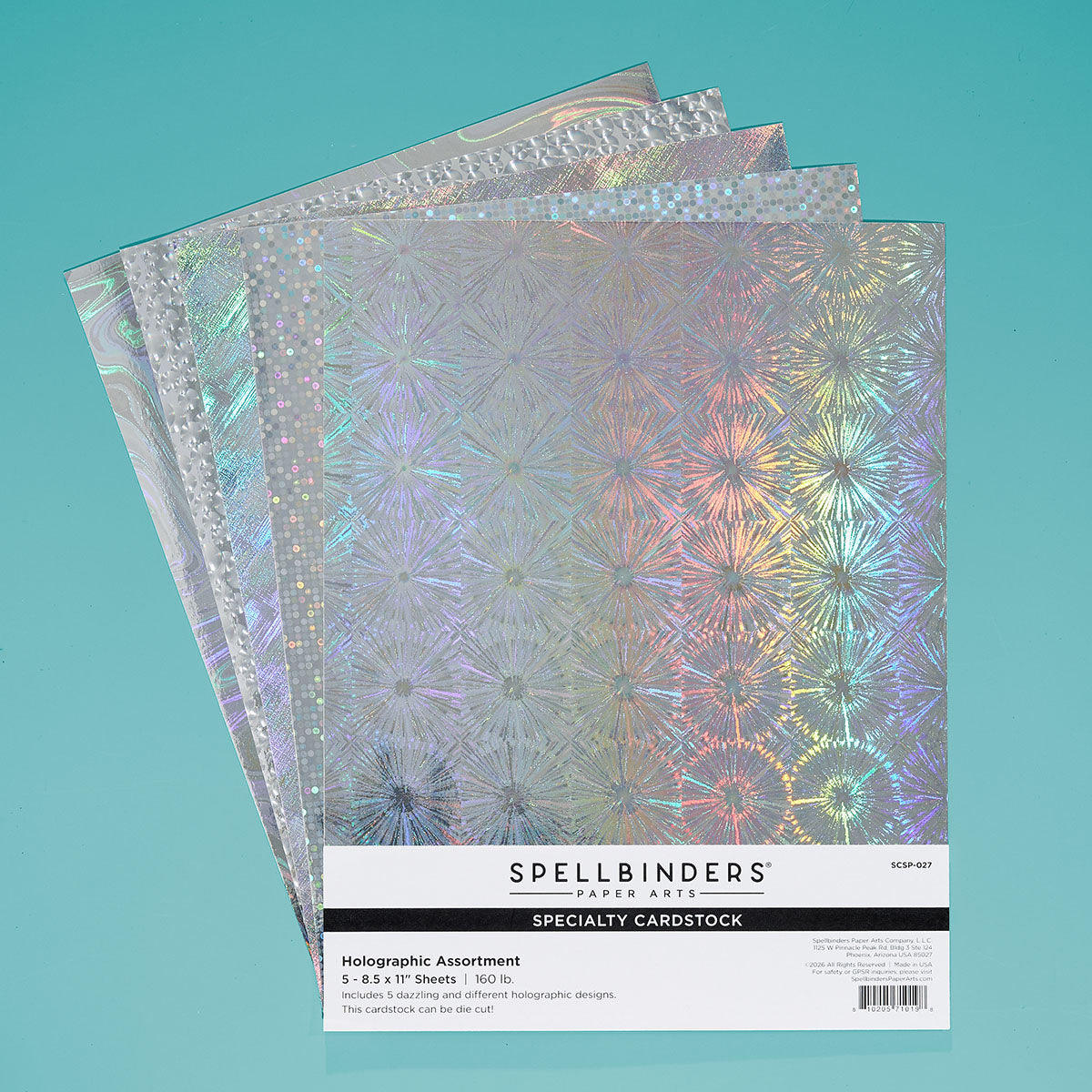 Spellbinders Holographic Assortment Specialty Cardstock scsp-027