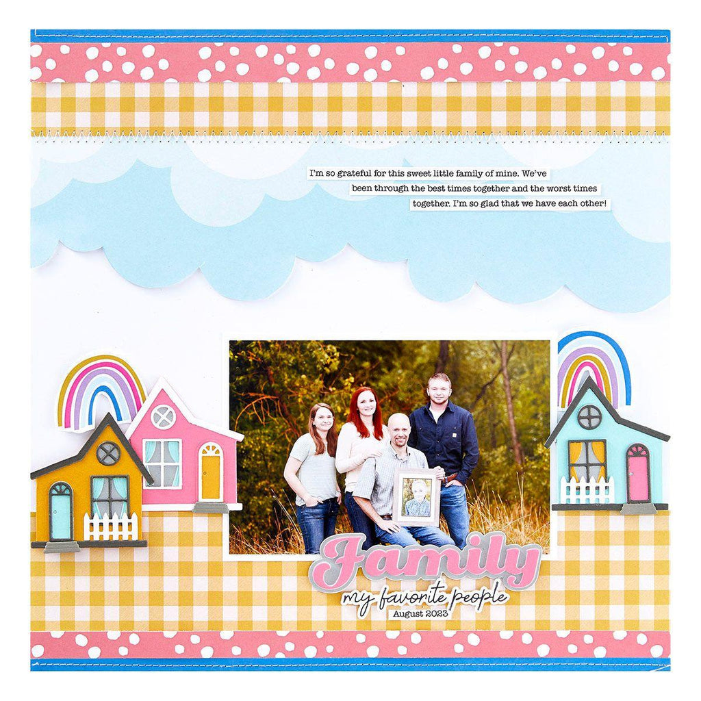 Spellbinders Home Sweet Home Etched Dies s4-1353*