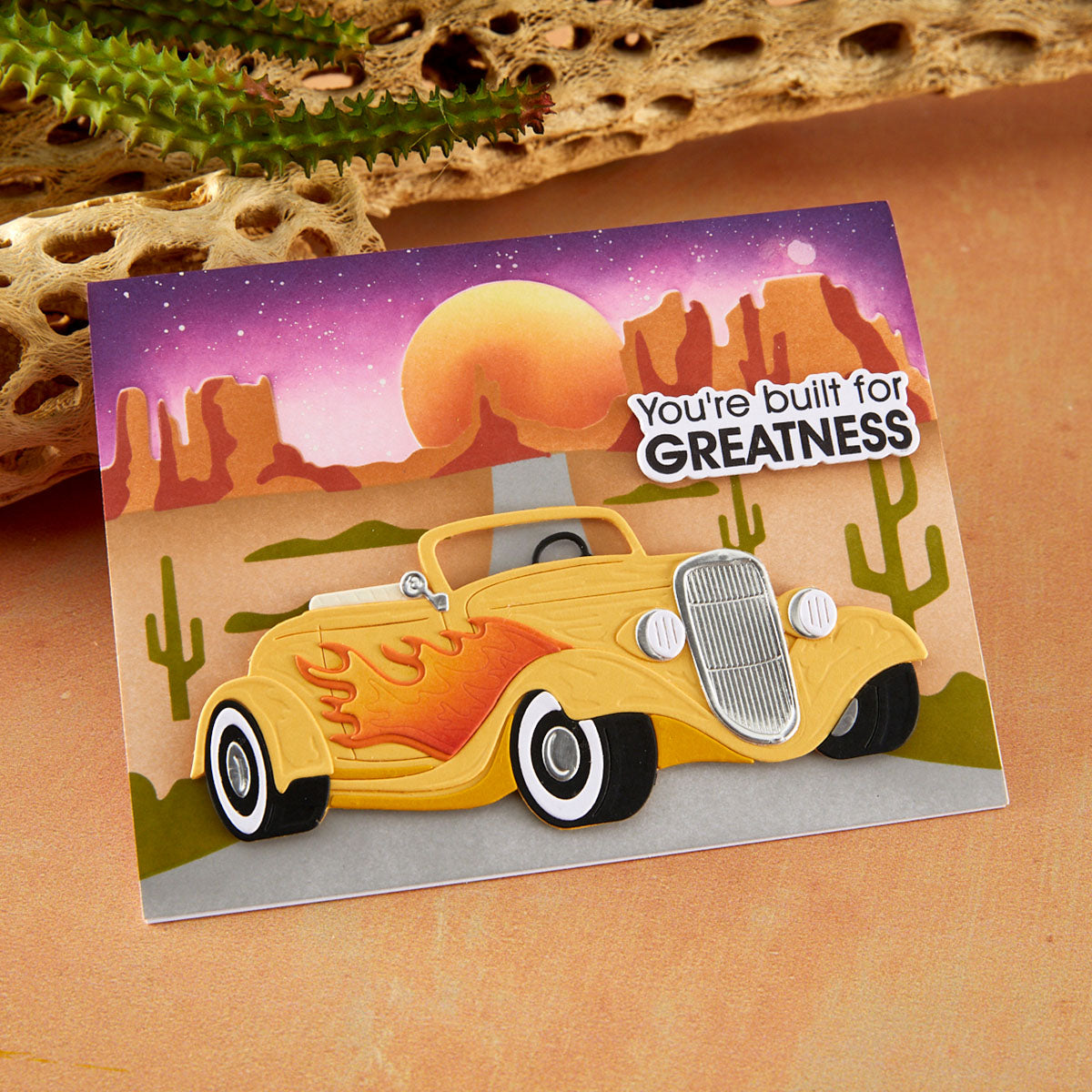 Spellbinders Hot Rod Flames Etched Dies S5-759 built for greatness