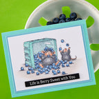 Spellbinders House Mouse Blueberry Buddies Cling Stamp Set rsc-073 berrry sweet