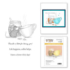 Spellbinders House Mouse Brew-tiful Day Cling Stamps rsc-063