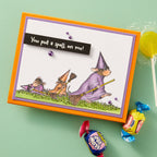 Spellbinders House Mouse Halloween Flight Cling Stamp Set rsc-039