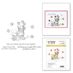 Spellbinders House Mouse Jingle Bell Wishes Cling Stamps rsc-058