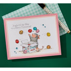 Spellbinders House Mouse Jingle Bell Wishes Cling Stamps rsc-058 bells