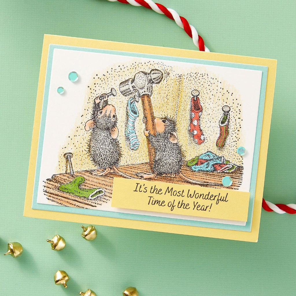 Spellbinders House Mouse Merry Little Christmas Stamp Set rsc-037