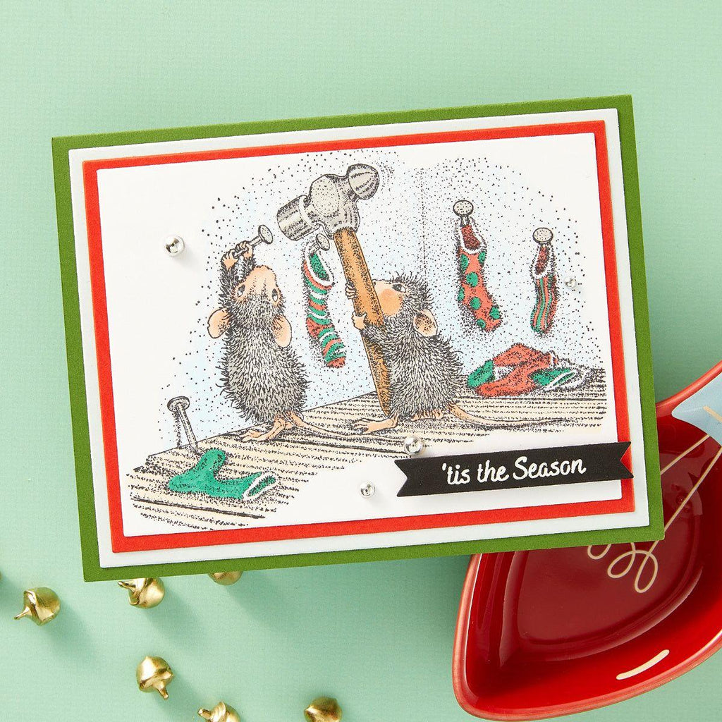 Spellbinders House Mouse Merry Little Christmas Stamp Set rsc-037
