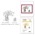 Spellbinders House Mouse Rare Bloom Cling Stamps rsc-054
