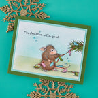 Spellbinders House Mouse Smitten with Mittens Cling Stamp Set rsc-082 colored gloves blue jewels i'm smitten with you card