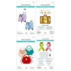 Spellbinders I Want It All We All Have Baggage Collection Stamp and Die Bundle