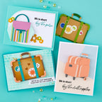 Spellbinders I Want It All We All Have Baggage Collection Stamp and Die Bundle life is short