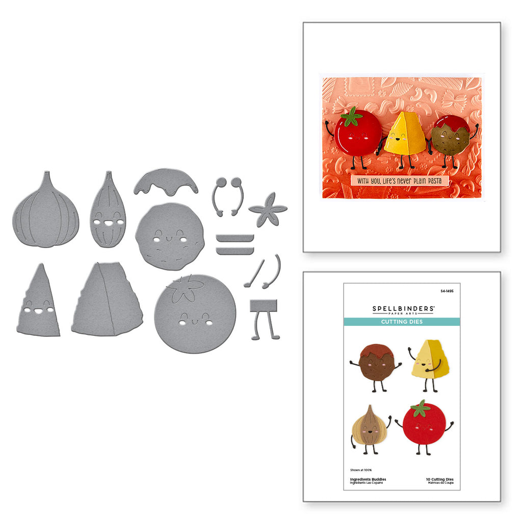 Spellbinders Ingredients Buddies Etched Dies s4-1495