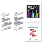Spellbinders Italian Holiday Sentiments Etched Dies s2-454