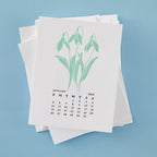 Spellbinders January Snowdrop Press Plates bp-245 calendar