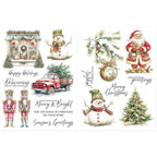 Spellbinders Joyful Wishes Rub On Sheets scsr-005 pages