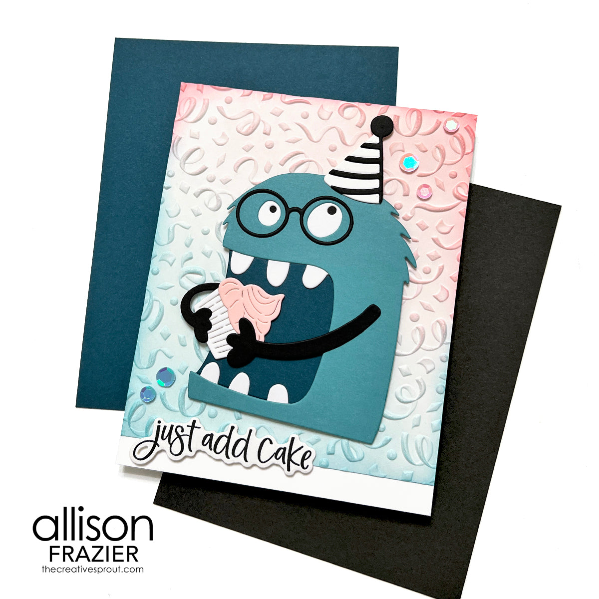 Spellbinders Just Add Cake Birthday Cardmaking Kit bd-1049 cupcake