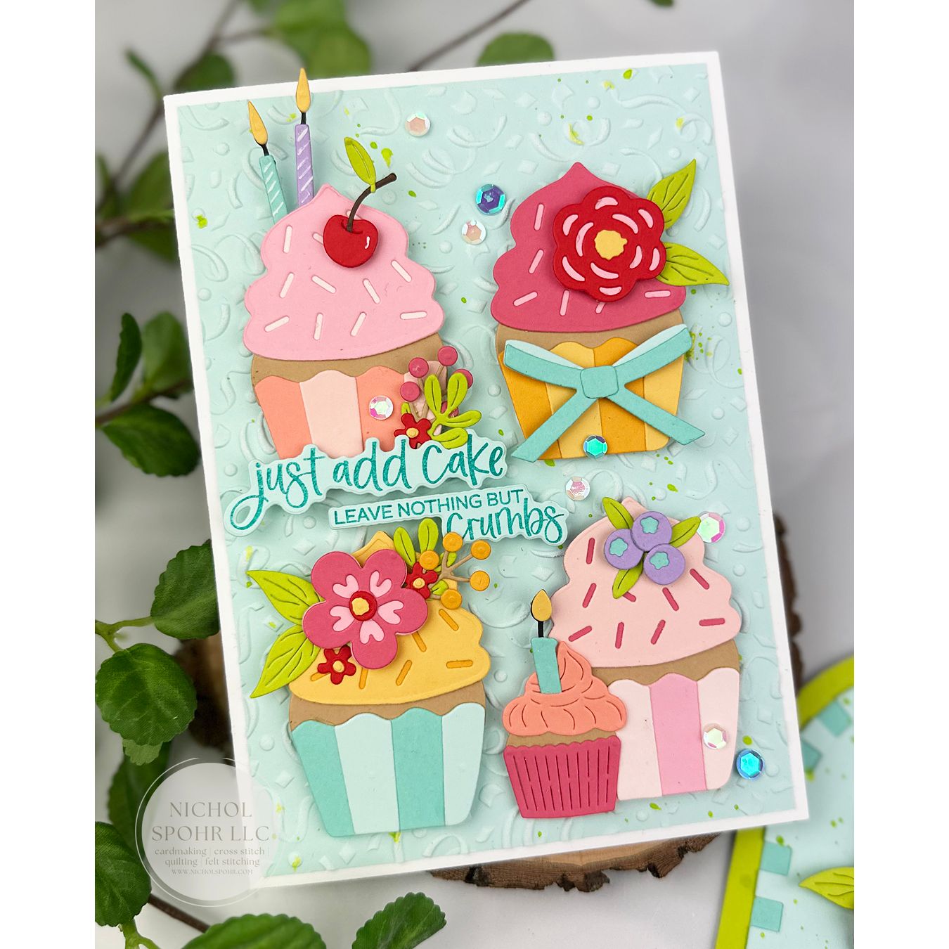 Spellbinders Just Add Cake Birthday Cardmaking Kit bd-1049 cupcakes | color-code:ALT01
