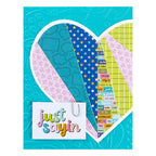 Spellbinders Just Sayin 12x12 Printed Paper Pack scsp-013 heart