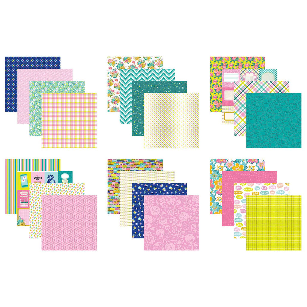 Spellbinders Just Sayin 12x12 Printed Paper Pack scsp-013 sheets