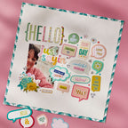 Spellbinders Just Sayin Embellishment Full Set bd-0903 hello