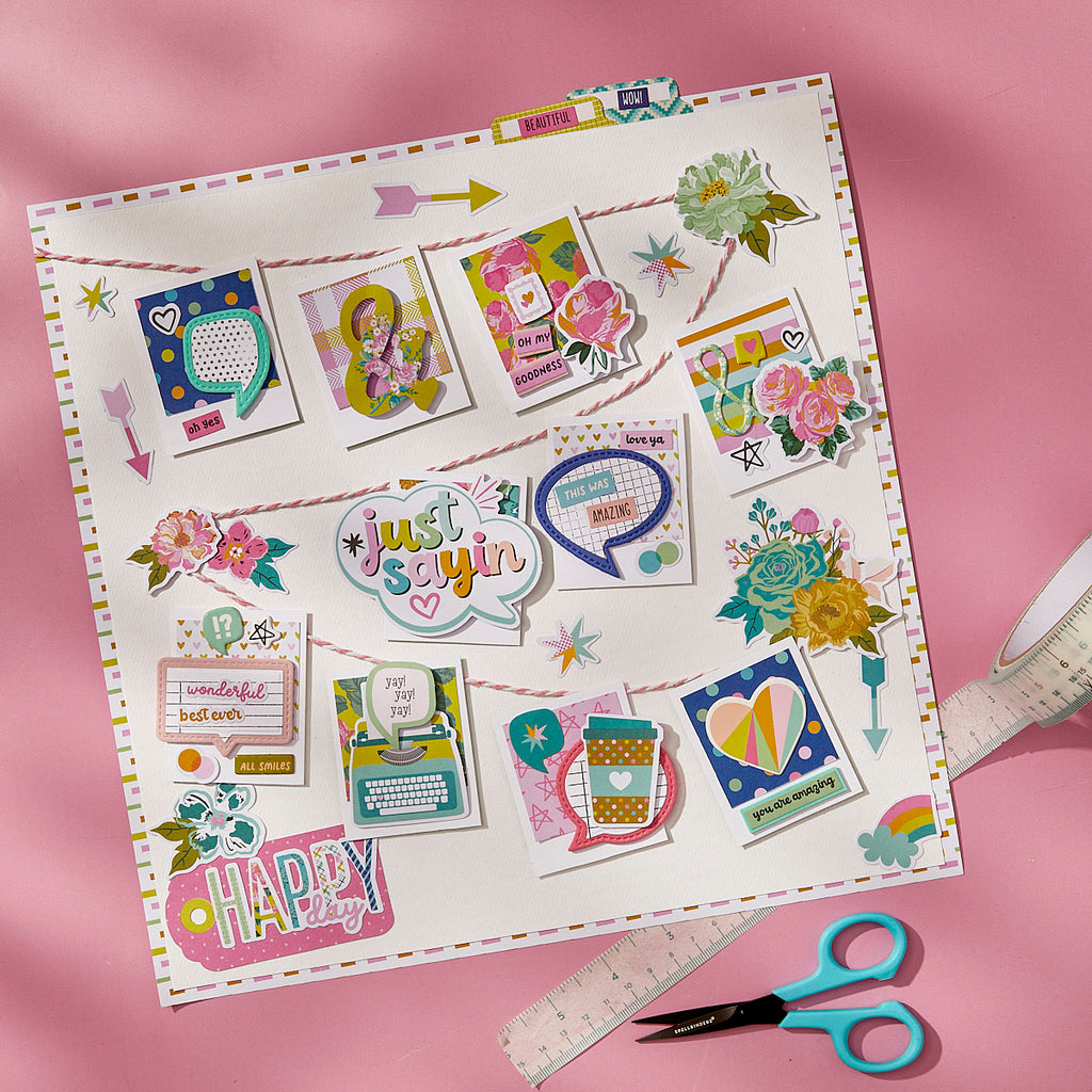 Spellbinders Just Sayin Sticker Pack scse-007 happy