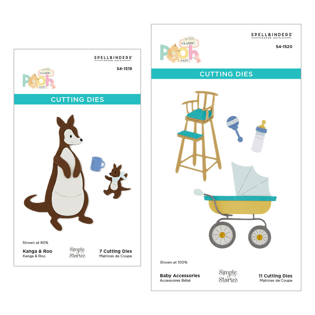Spellbinders Kanga, Roo and Baby Accessories Dies Bundle
