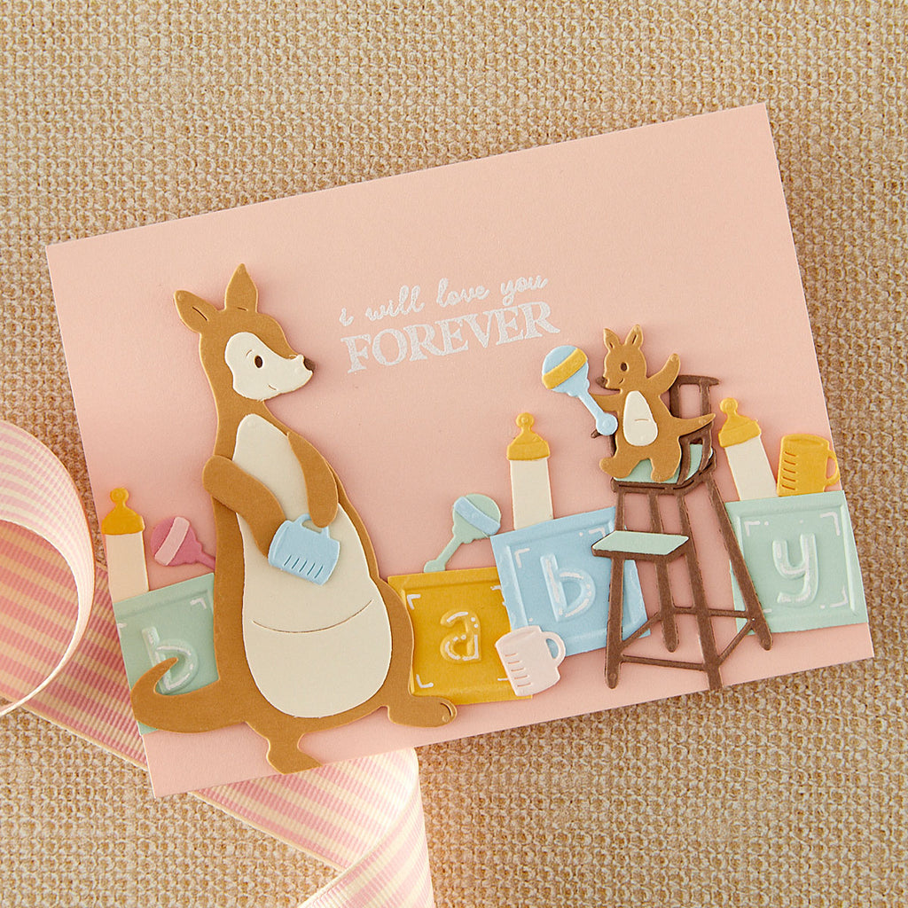 Spellbinders Kanga and Roo Characters Etched Dies s4-1519 forever