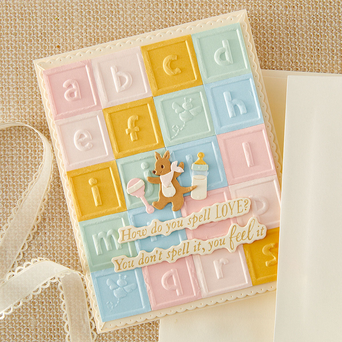 Spellbinders Kanga and Roo Characters Etched Dies s4-1519 love