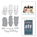 Spellbinders Kokeshi Dolls BetterPress Plate and Die Set bp-291