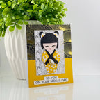 Spellbinders Kokeshi Dolls Etched Dies s4-1455 special day